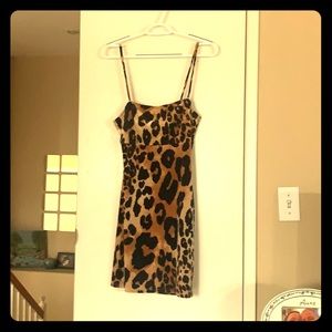 Leopard pattern simple dress